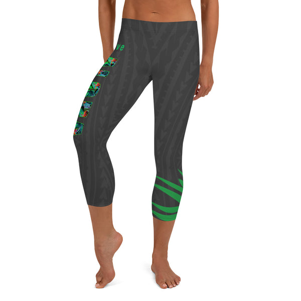 Live Aloha Capri Leggings