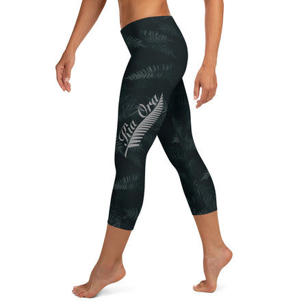 Kia Ora Māori Fern Bootcut Leggings