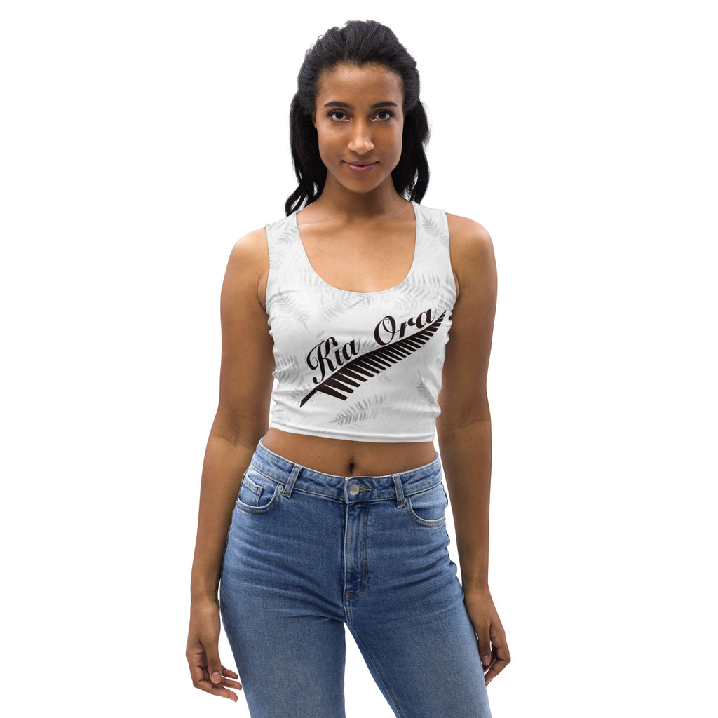 Kia Ora Māori Fern Crop Top