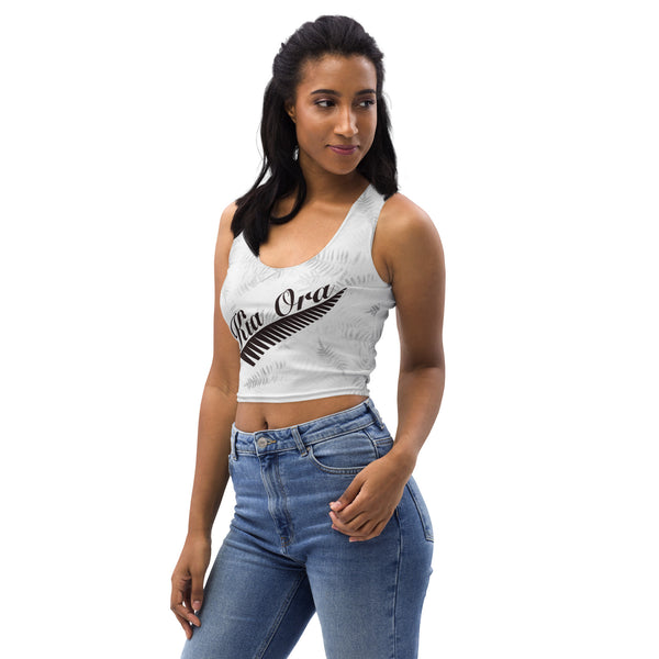 Kia Ora Māori Fern Crop Top