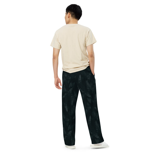 Kia Ora Māori Fern Unisex wide-leg pants