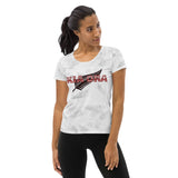 Kia Ora Māori Fern Tattoo Style Women's Athletic T-shirt