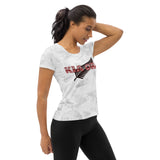 Kia Ora Māori Fern Tattoo Style Women's Athletic T-shirt
