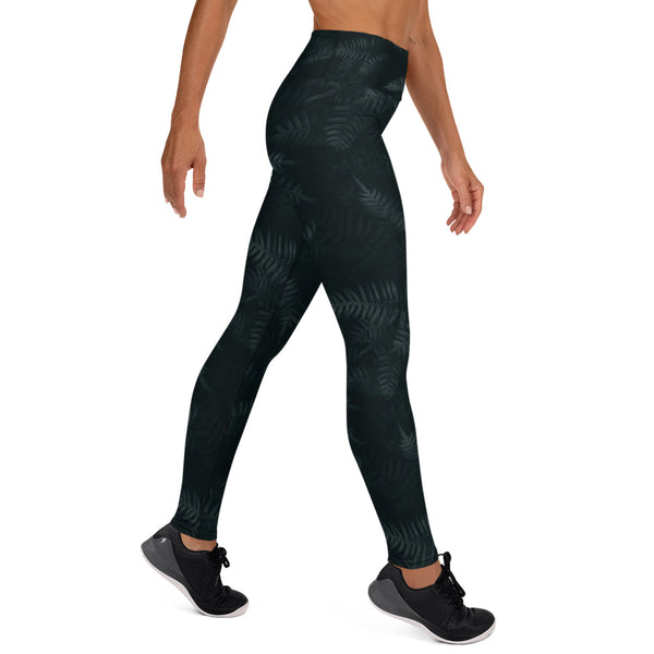 Kia Ora Māori Fern Yoga Leggings