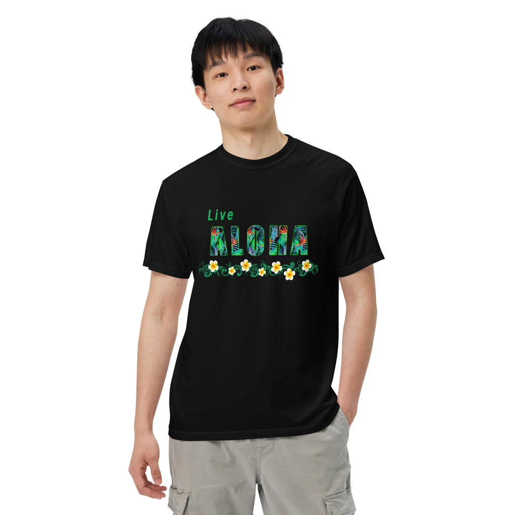 Live Aloha Unisex garment-dyed heavyweight t-shirt