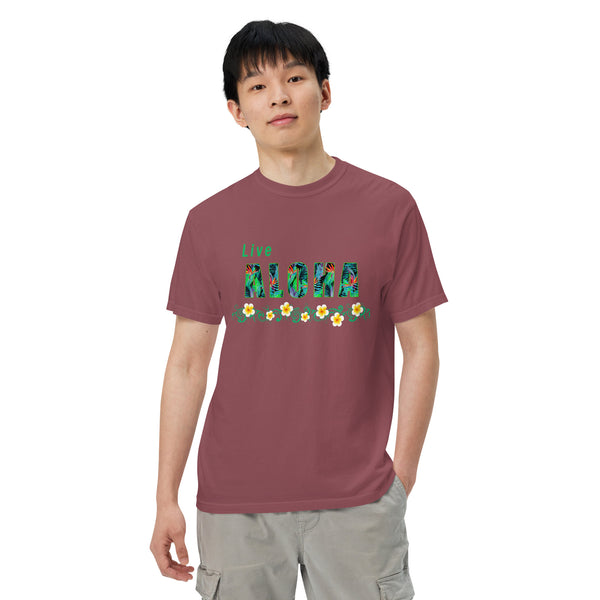 Live Aloha Unisex garment-dyed heavyweight t-shirt
