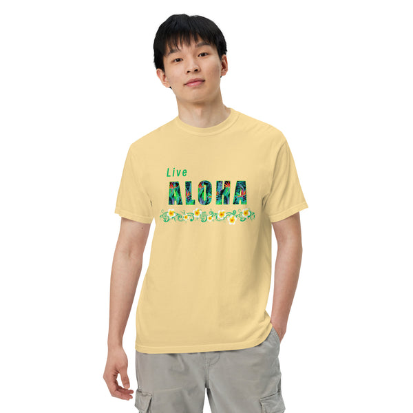 Live Aloha Unisex garment-dyed heavyweight t-shirt