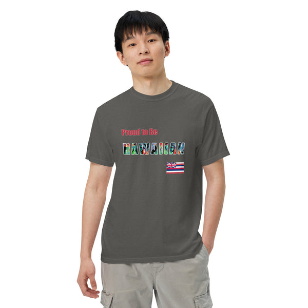 Proud to Be Hawaiian Tropical Style Unisex garment-dyed heavyweight t-shirt