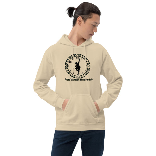 There's Always Time for Hula Unisex Hoodie with Male Kahiko Dancer