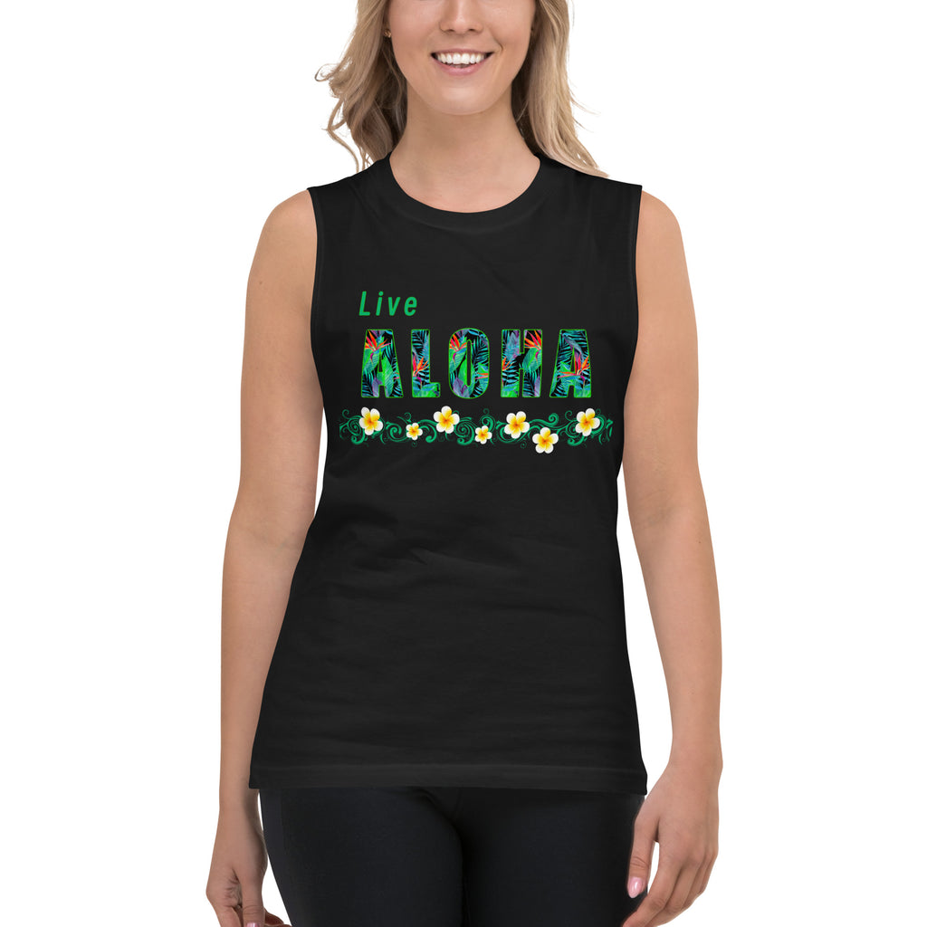 Live Aloha Unisex Muscle Shirt