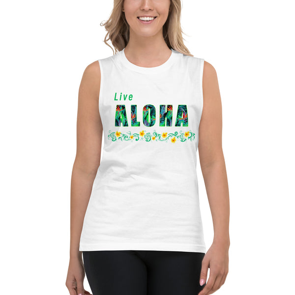 Live Aloha Unisex Muscle Shirt