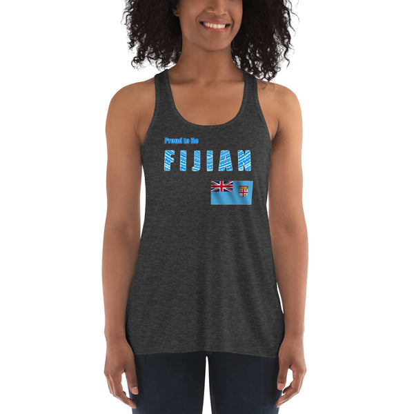 Proud to Be Fijian Women's Flowy Racerback Tank