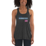 Proud to Be Hawaiian Tattoo Design Women's Flowy Racerback Tank