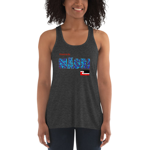Proud to Be Māori Women's Flowy Racerback Tank