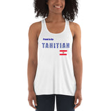 Proud to Be Tahitian Women's Flowy Racerback Tank