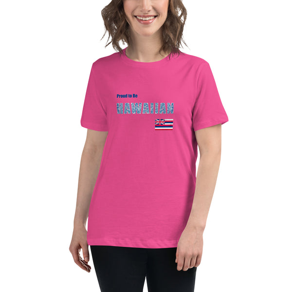 Proud to Be Hawaiian Tattoo Style Women's Relaxed T-Shirt