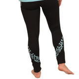 Maori style yoga pants koru pattern