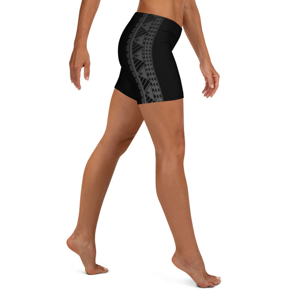 Polynesian tattoo cross fit shorts