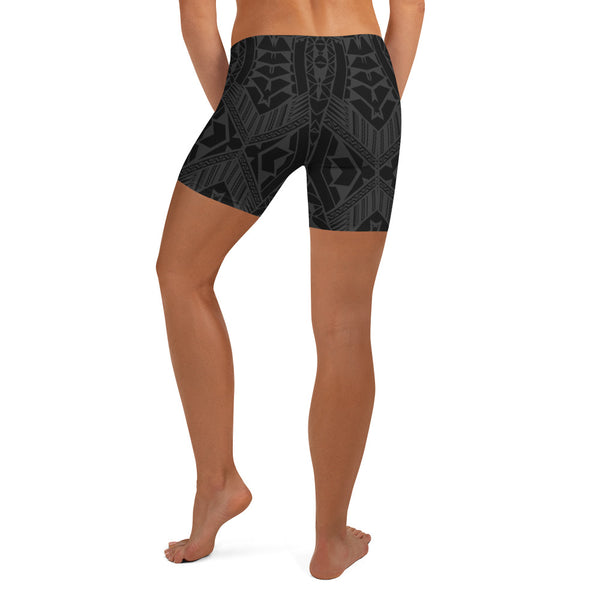 All Over Samoan Tattoo Pattern Women's Crossfit / Athletic Shorts