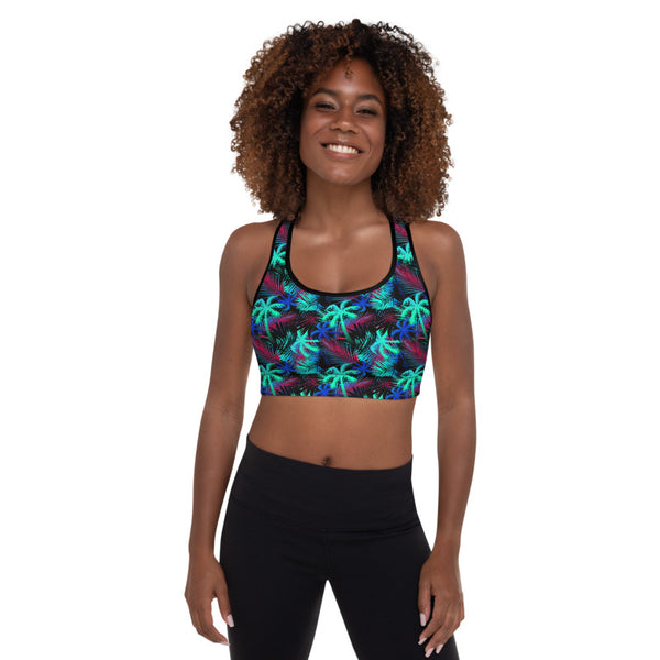 Palm tree sports bra