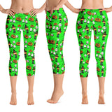 Hawaiian novelty capri leggings