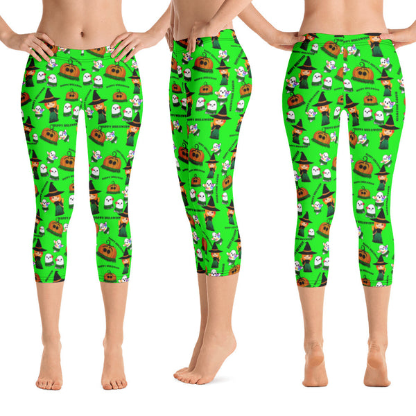 Hawaiian novelty capri leggings