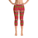 Hula Christmas Leggings in Red