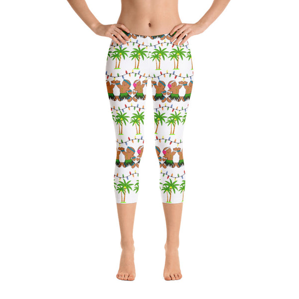 Novelty Christmas Hula Capri