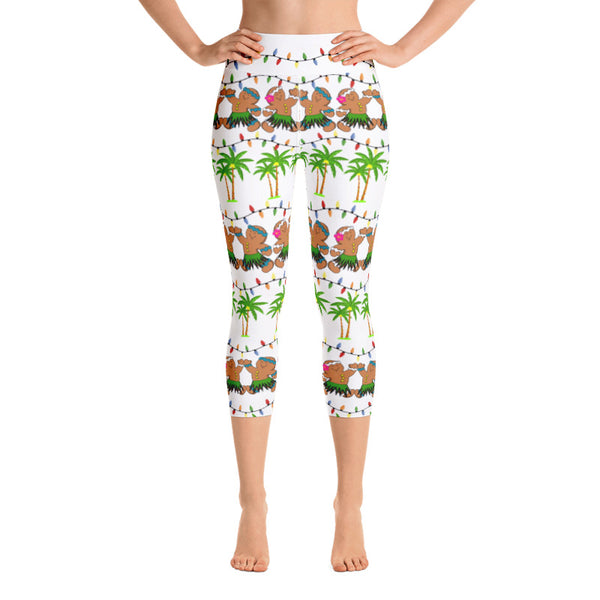 Novelty Hawaiian Capri Leggings