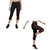Polynesian tattoo workout leggings