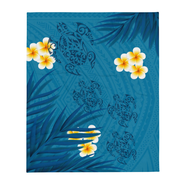 Polynesian tattoo throw