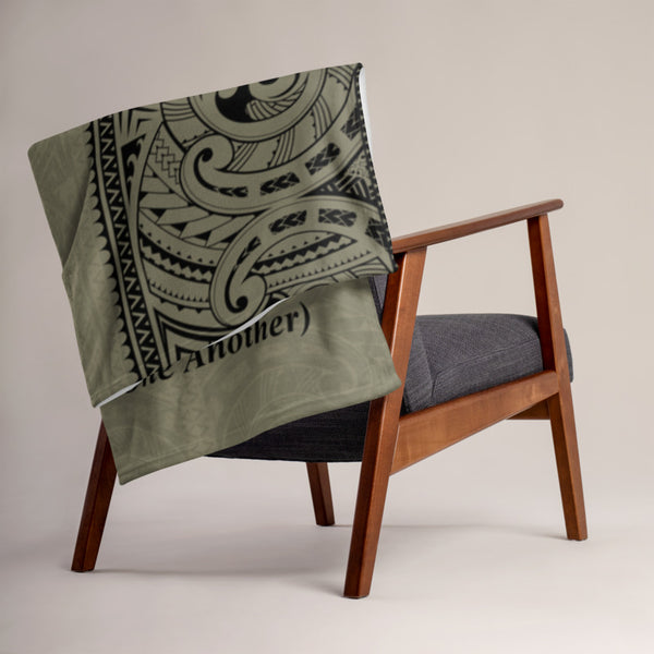 Polynesian tattoo blanket