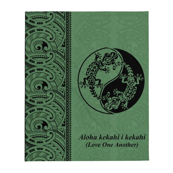 Hawaiian tropical blanket throw