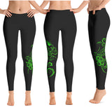 Hibiscus tattoo long legging