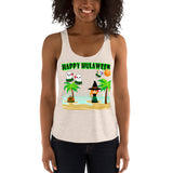 Hawaiian Halloween racerback tank