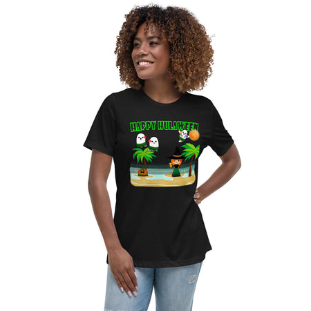 Christmas in Hawaii - Happy Huladays / Mele Kalikimaka Women's Long Sleeve Tee