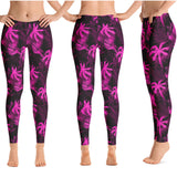 Hit Pink Palm Tree Leggings