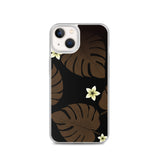 Monstera Leaf and Plumeria iPhone Case -  iPhone Case 11 12 13 (Pro Pro max Mini) 7 8 plus SE XR, X, XS, Xs max