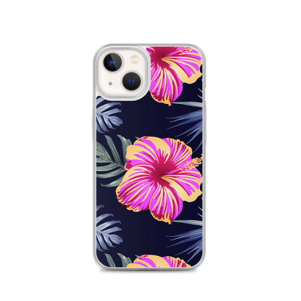 Bright Pink Hibiscus iPhone Case - Larger Flowers -  iPhone Case 11 12 13 (Pro Pro max Mini) 7 8 plus SE XR, X, XS, Xs max