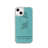 Manta Ray Polynesian Tattoo Iphone Case Aloha Kekahi I Kekahi (Love One Another) -  iPhone Case 11 12 13 (Pro Pro max Mini) 7 8 plus SE XR, X, XS, Xs max