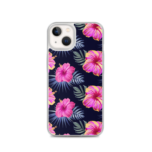 Bright Pink Hibiscus iPhone Case - iPhone Case 11 12 13 (Pro Pro max Mini) 7 8 plus SE XR, X, XS, Xs max