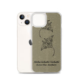 Manta Ray Polynesian Tattoo Iphone Case Aloha Kekahi I Kekahi (Love One Another) - iPhone Case 11 12 13 (Pro Pro max Mini) 7 8 plus SE XR, X, XS, Xs max