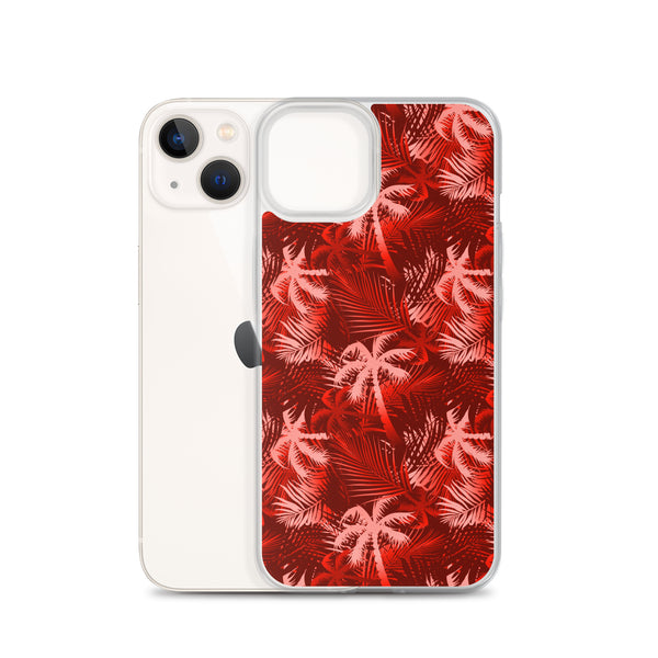 Palm Tree iPhone Case - Red -  iPhone Case 11 12 13 (Pro Pro max Mini) 7 8 plus SE XR, X, XS, Xs max