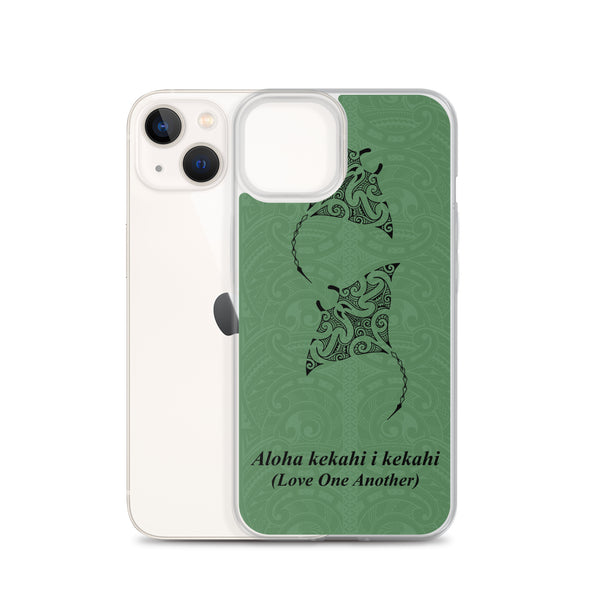 Manta Ray Polynesian Tattoo Iphone Case Aloha Kekahi I Kekahi (Love One Another) -  iPhone Case 11 12 13 (Pro Pro max Mini) 7 8 plus SE XR, X, XS, Xs max