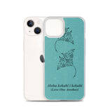 Manta Ray Polynesian Tattoo Iphone Case Aloha Kekahi I Kekahi (Love One Another) -  iPhone Case 11 12 13 (Pro Pro max Mini) 7 8 plus SE XR, X, XS, Xs max