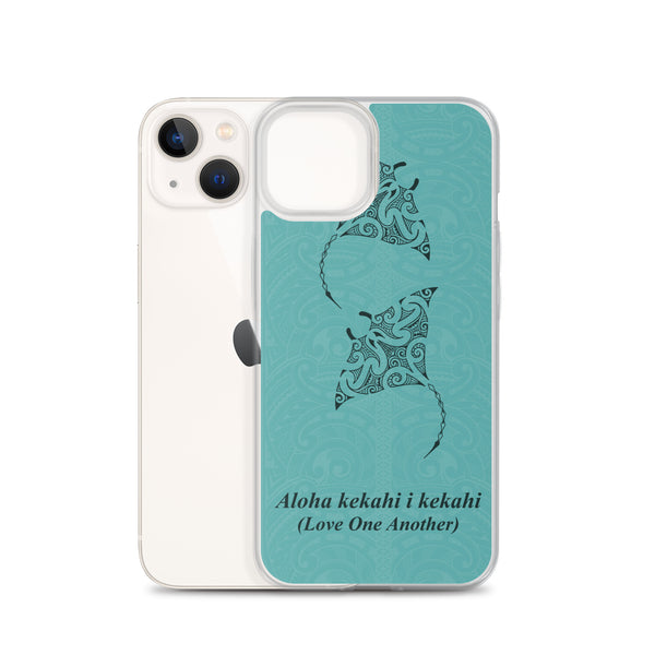 Manta Ray Polynesian Tattoo Iphone Case Aloha Kekahi I Kekahi (Love One Another) -  iPhone Case 11 12 13 (Pro Pro max Mini) 7 8 plus SE XR, X, XS, Xs max