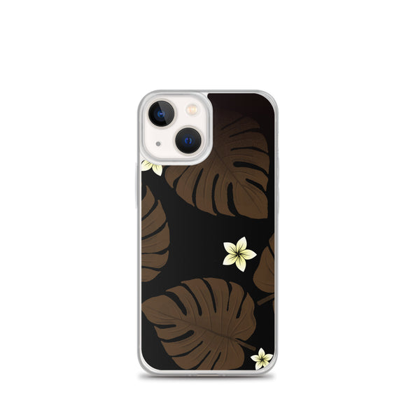 Monstera Leaf and Plumeria iPhone Case -  iPhone Case 11 12 13 (Pro Pro max Mini) 7 8 plus SE XR, X, XS, Xs max