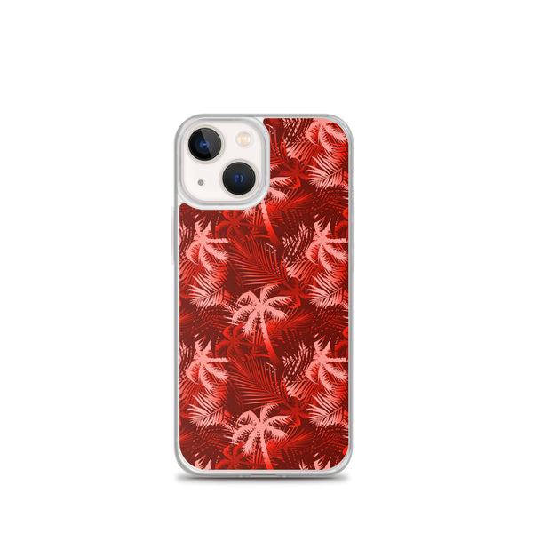 Palm Tree iPhone Case - Red -  iPhone Case 11 12 13 (Pro Pro max Mini) 7 8 plus SE XR, X, XS, Xs max