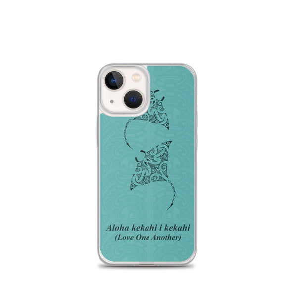 Manta Ray Polynesian Tattoo Iphone Case Aloha Kekahi I Kekahi (Love One Another) -  iPhone Case 11 12 13 (Pro Pro max Mini) 7 8 plus SE XR, X, XS, Xs max