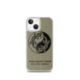 Gecko Yin Yang Polynesian Tattoo Iphone Case Aloha Kekahi I Kekahi (Love One Another) -  iPhone Case 11 12 13 (Pro Pro max Mini) 7 8 plus SE XR, X, XS, Xs max